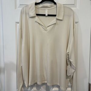 STYLUS Women's Cream Long Sleeve Shirt